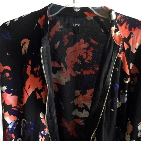 Apt. 9 Floral Bomber Jacket - Picture 3 of 3